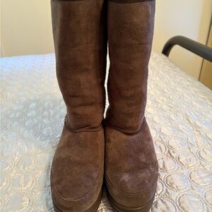 UGG Brown Winter Boots- Bailey Button Boot